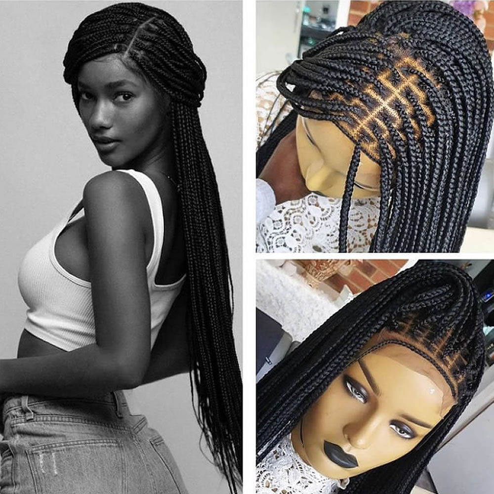 Ready to ship braided wig Store in USA