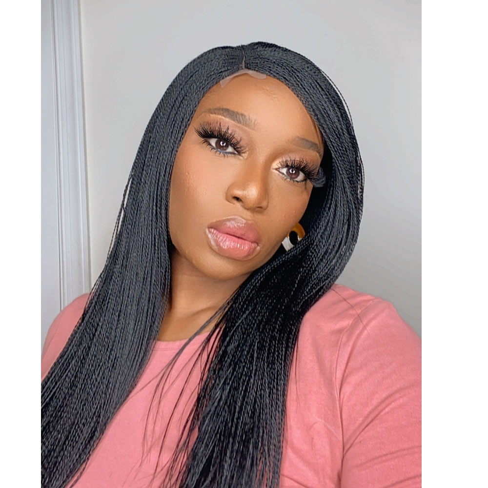 Tiny Twists Closure Wig WestAfrica Braided Wigs